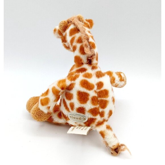 Cloud B Plush Sleeping Giraffe Rattle Plush Stuffed Animal Toy 8" - Picture 3 of 4